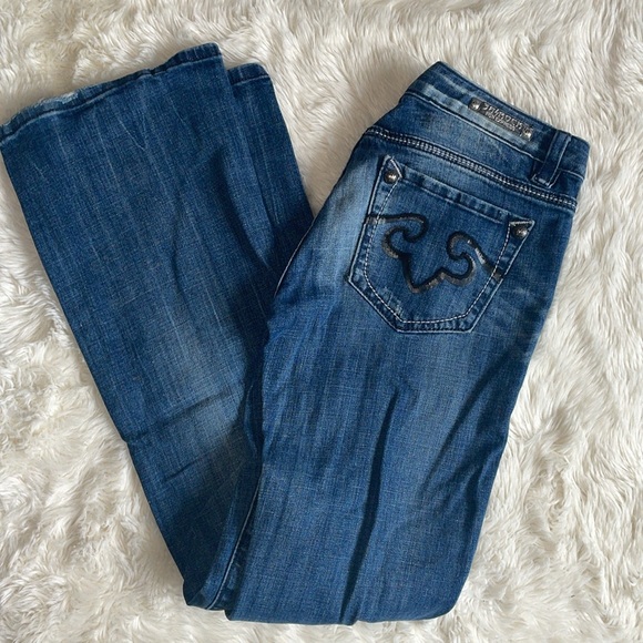 Re-rock for Express size 4 regular boot cut jeans - Picture 12 of 17